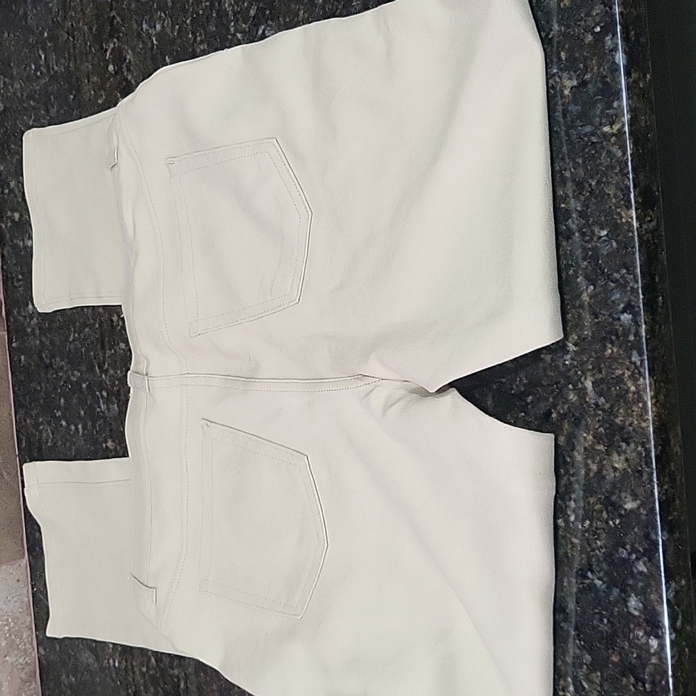 Childrens Place Girls Uniform Ponte Knit Pull On Jeggings Pants Tan Girls 16 - Picture 2 of 5